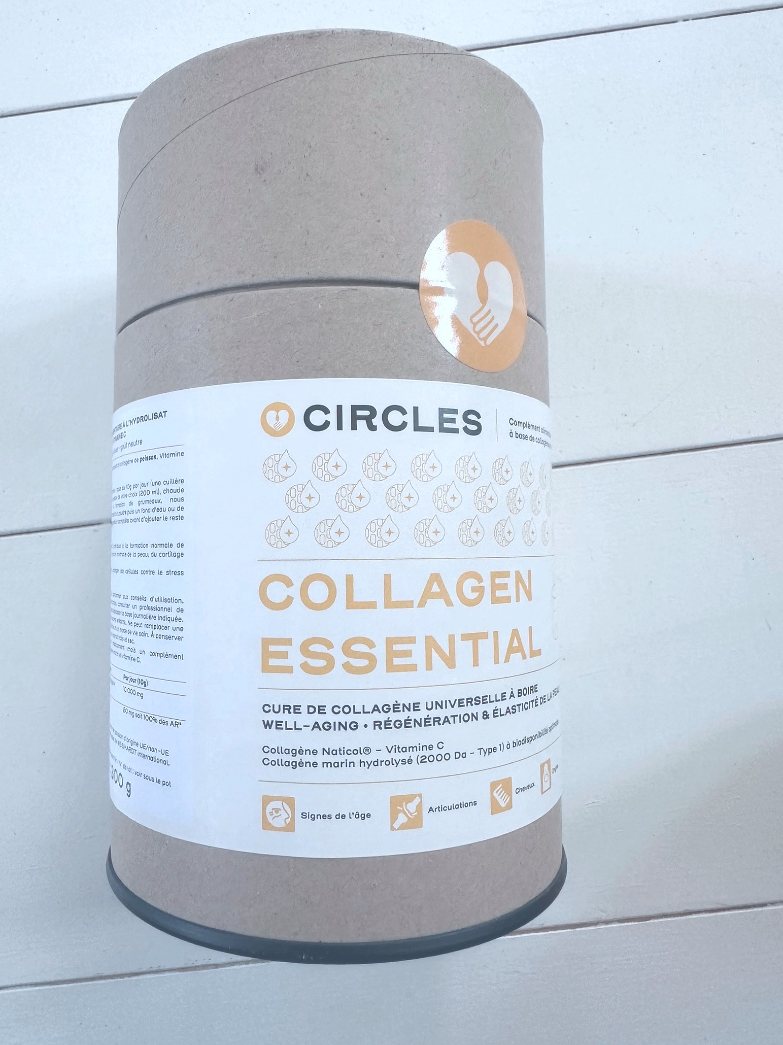 Boîte Circles Collagène Essential, collagène marin Naticol pour fermeté et élasticité de la peau