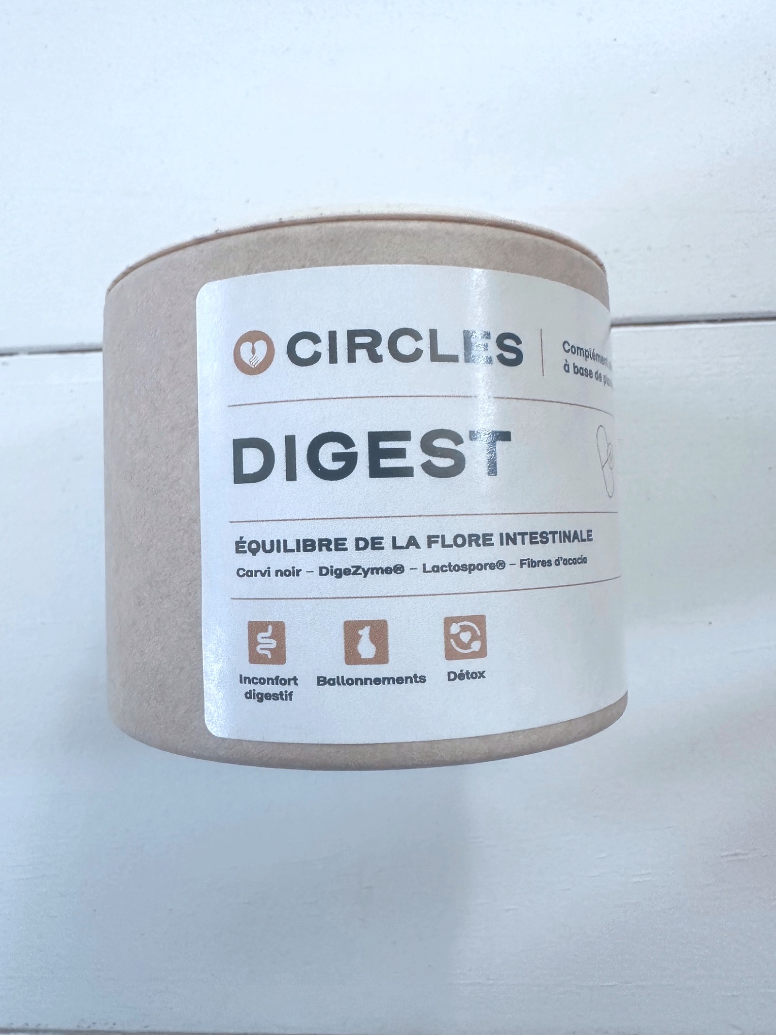 Circles Digest, complément pour l’équilibre de la flore intestinale (carvi, enzymes, probiotiques)